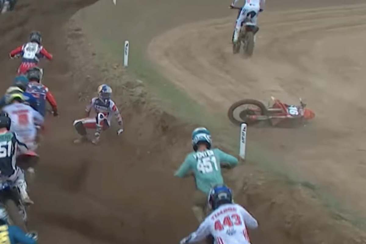 Tom Vialle stürzte nach dem Start zum zweiten Lauf