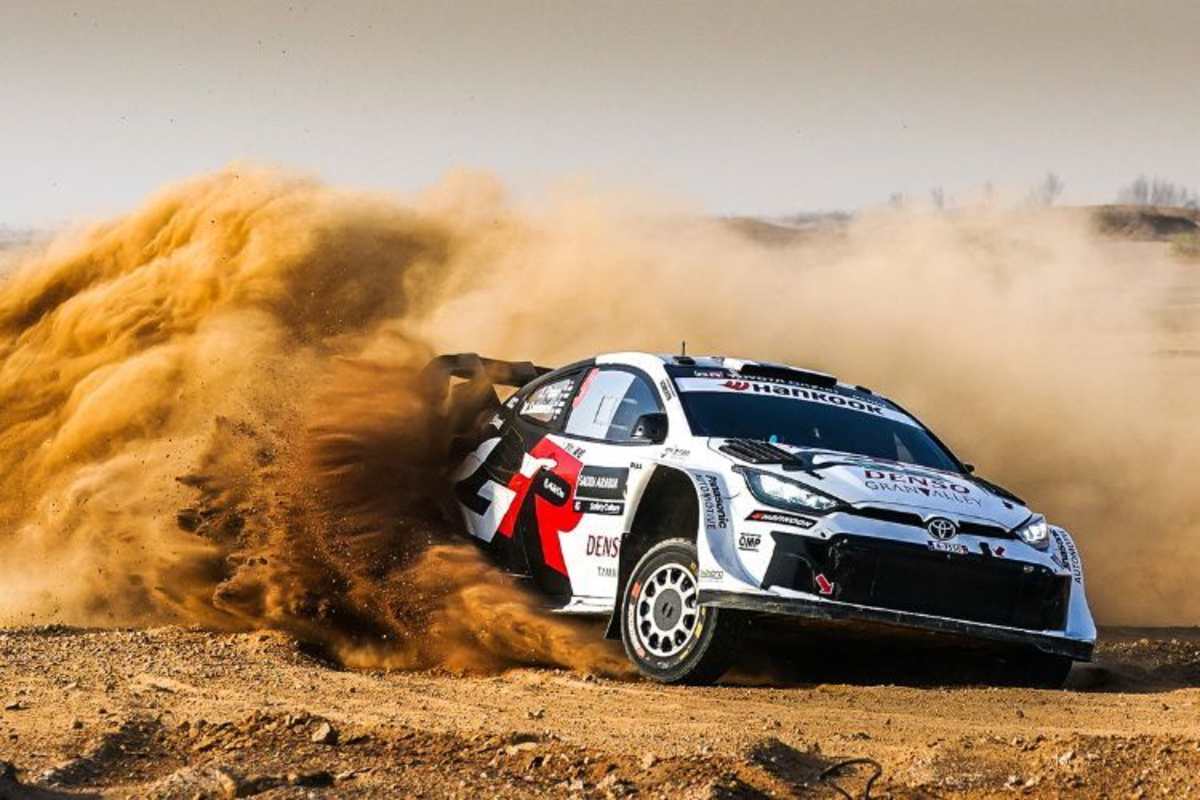 Wirbelt mächtig Staub auf: Toyota-Talent Sami Pajari liegt überraschend auf Platz zwei