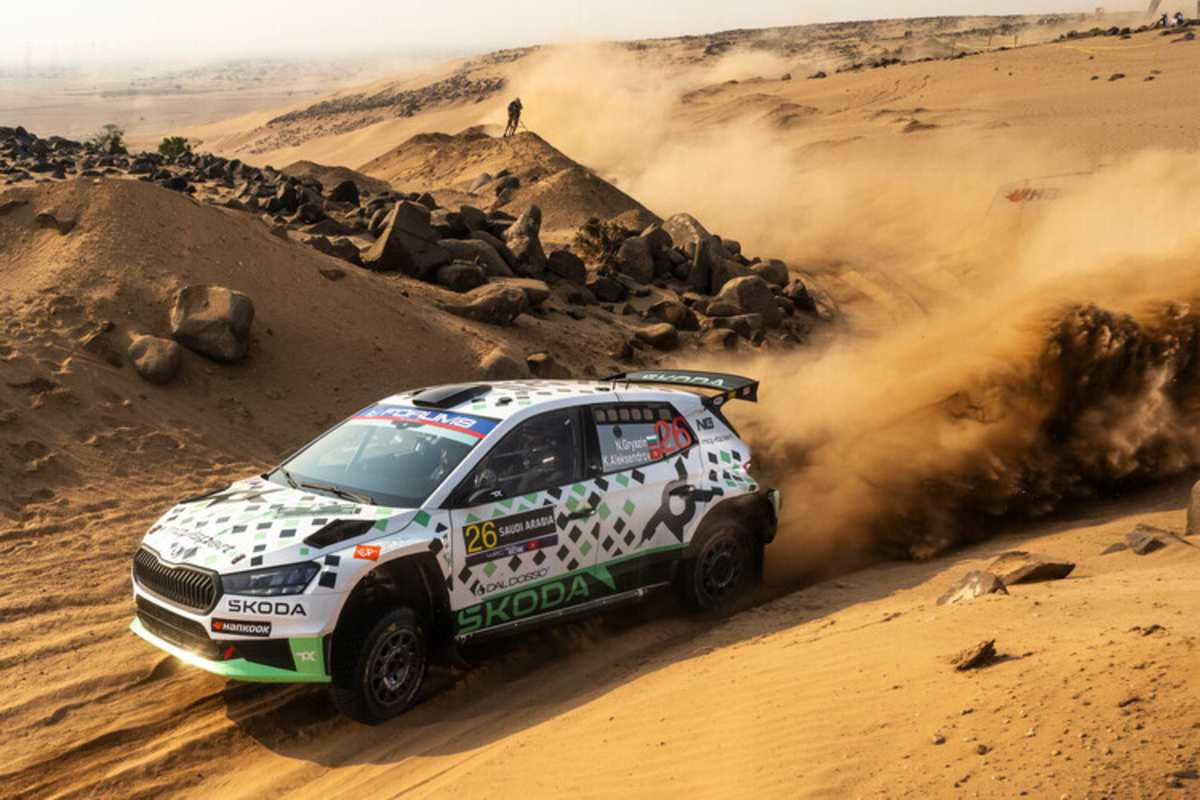 Nikolay Gryazin sicherte sich zusammen mit Copilot Konstantin Aleksandrov im Skoda die WRC2-Challenger-Meitsterschaft