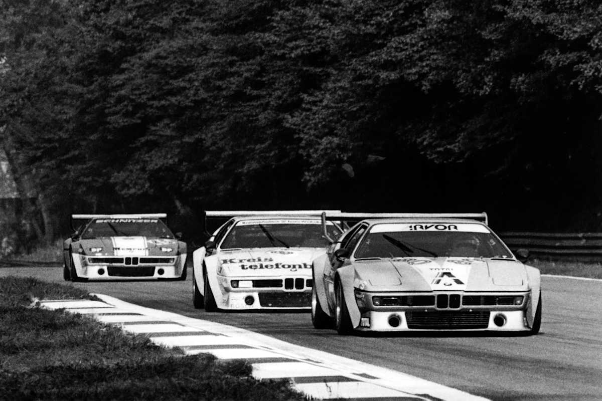 1979 bei der BMW M1 Procar in Monza an hinterster Stelle im Dreikampf
