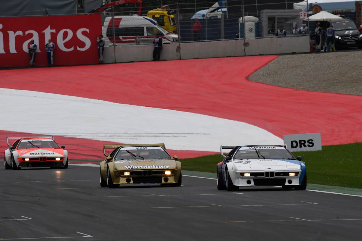 Sepp Manhalter 2016 bei der BMW M1 Legends Parade auf dem Red Bull Ring