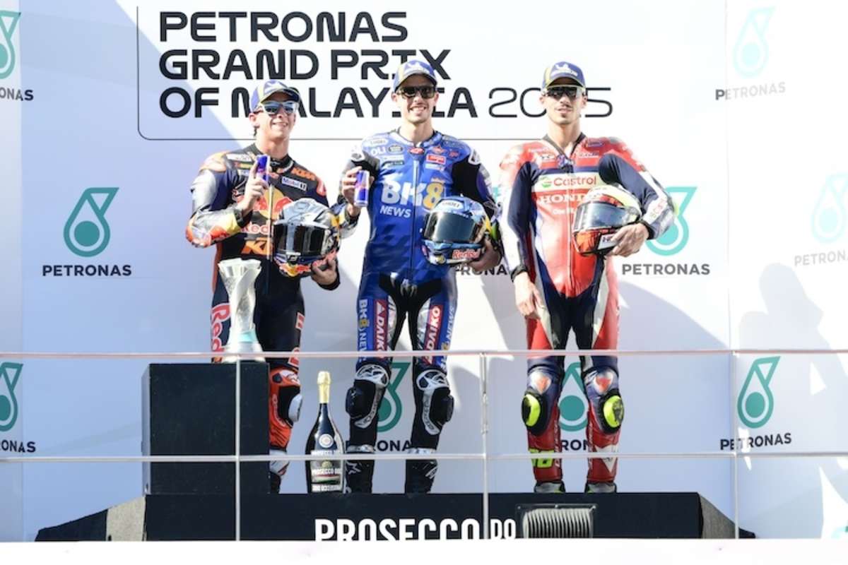 Pedro Acosta, Alex Márquez, Joan Mir