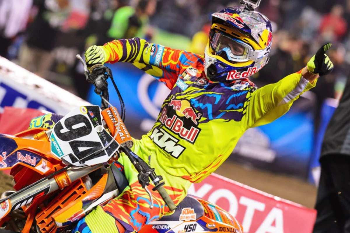 Ken Roczen siegte beim Auftaktrennen der 450er Premiumklasse in Anaheim