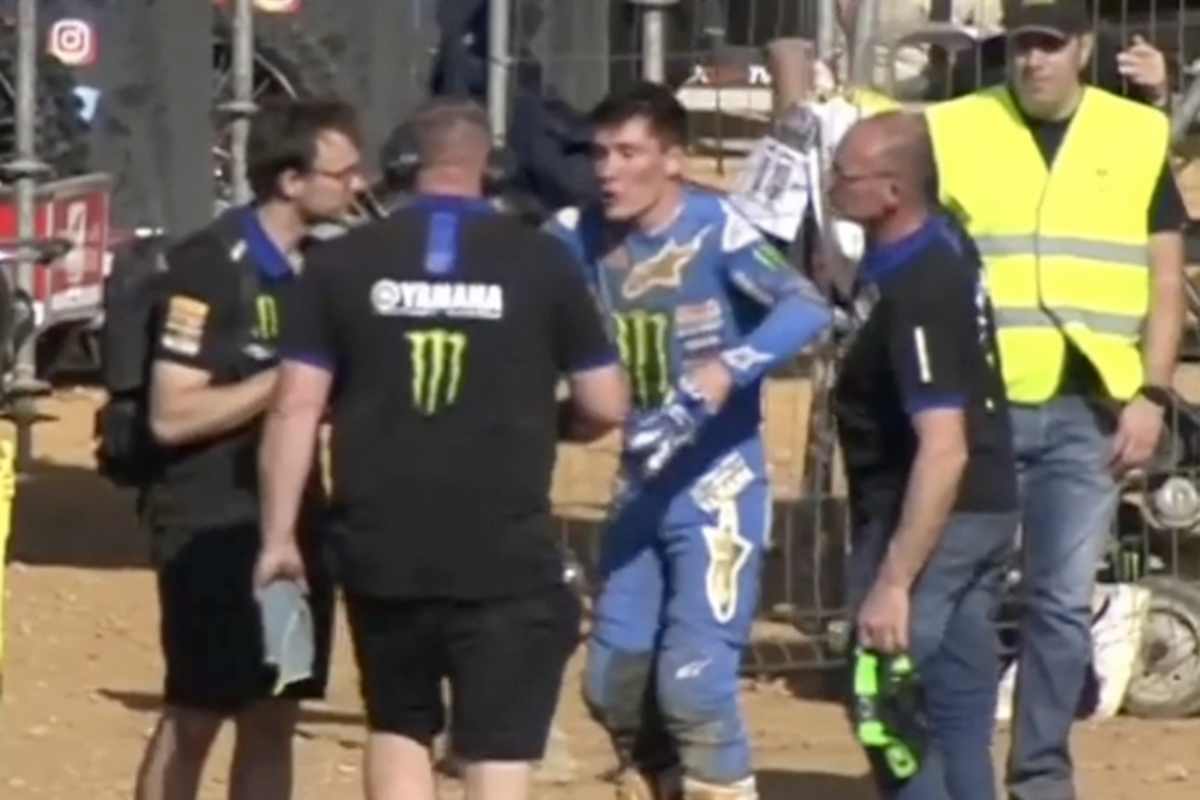 Maxime Renaux wütend in der Box