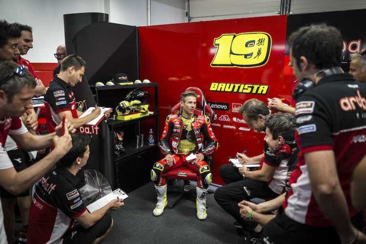 Alvaro Bautistas MotoGP-Test in Misano