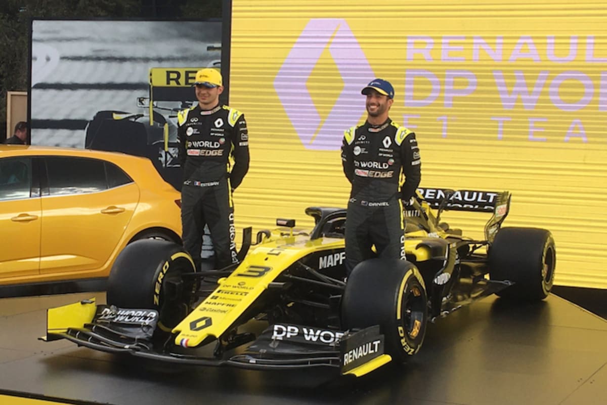 Bei der Renault-Präsentation im Albert-Park
