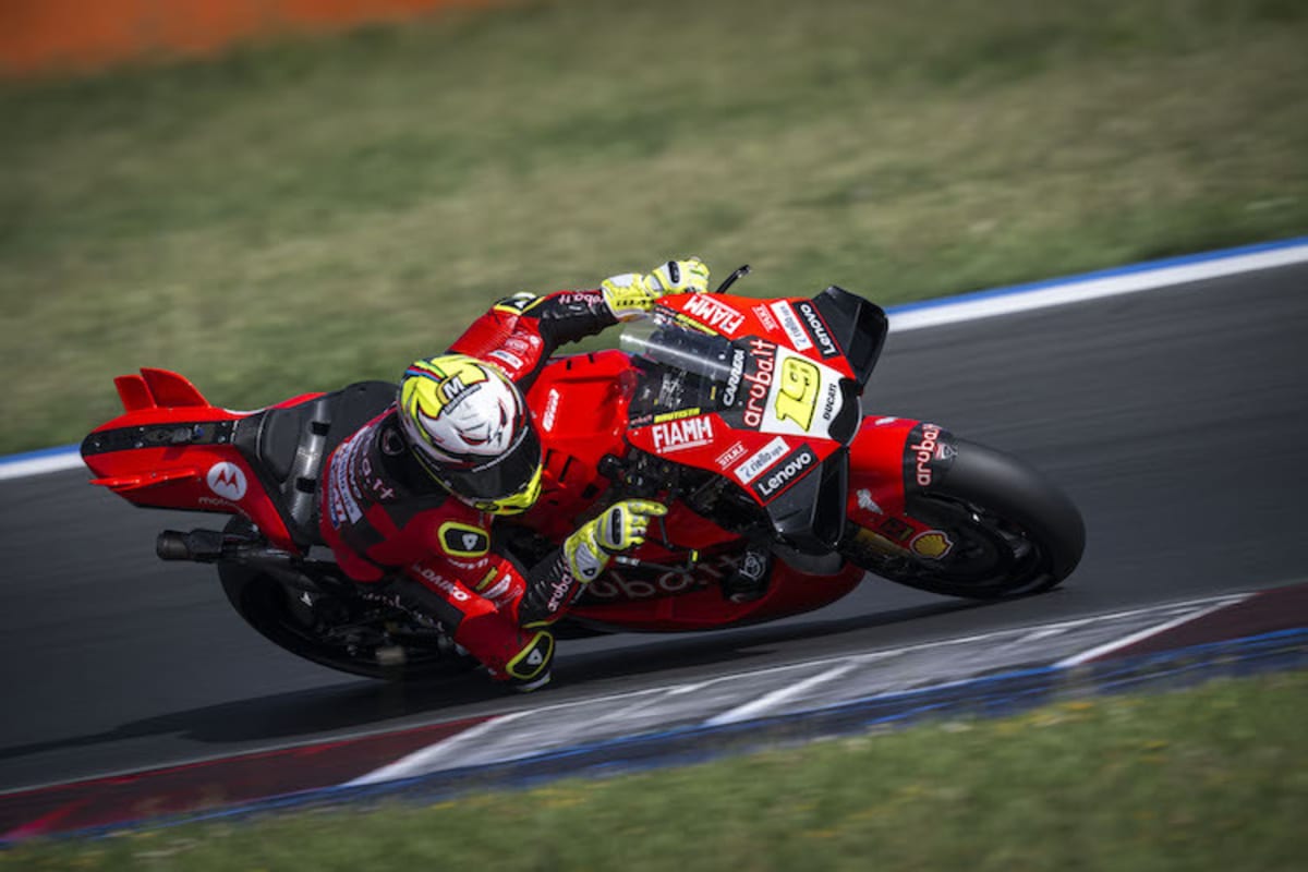 Alvaro Bautistas MotoGP-Test in Misano