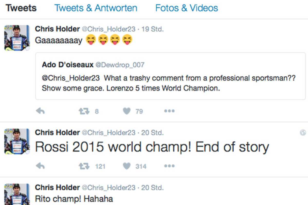 Chris Holder über Jorge Lorenzo