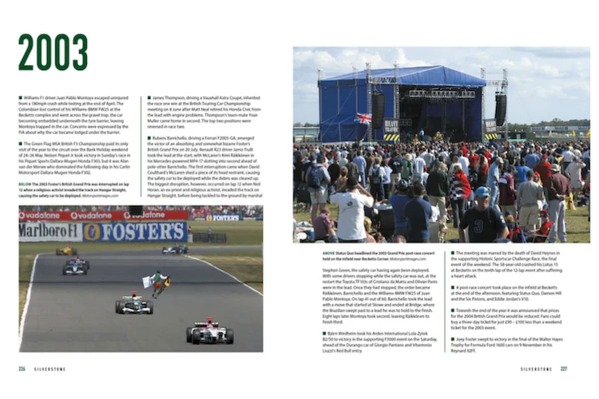 Die 2000er: Ein Irrer auf der Strecke und Konzerte für die Fans