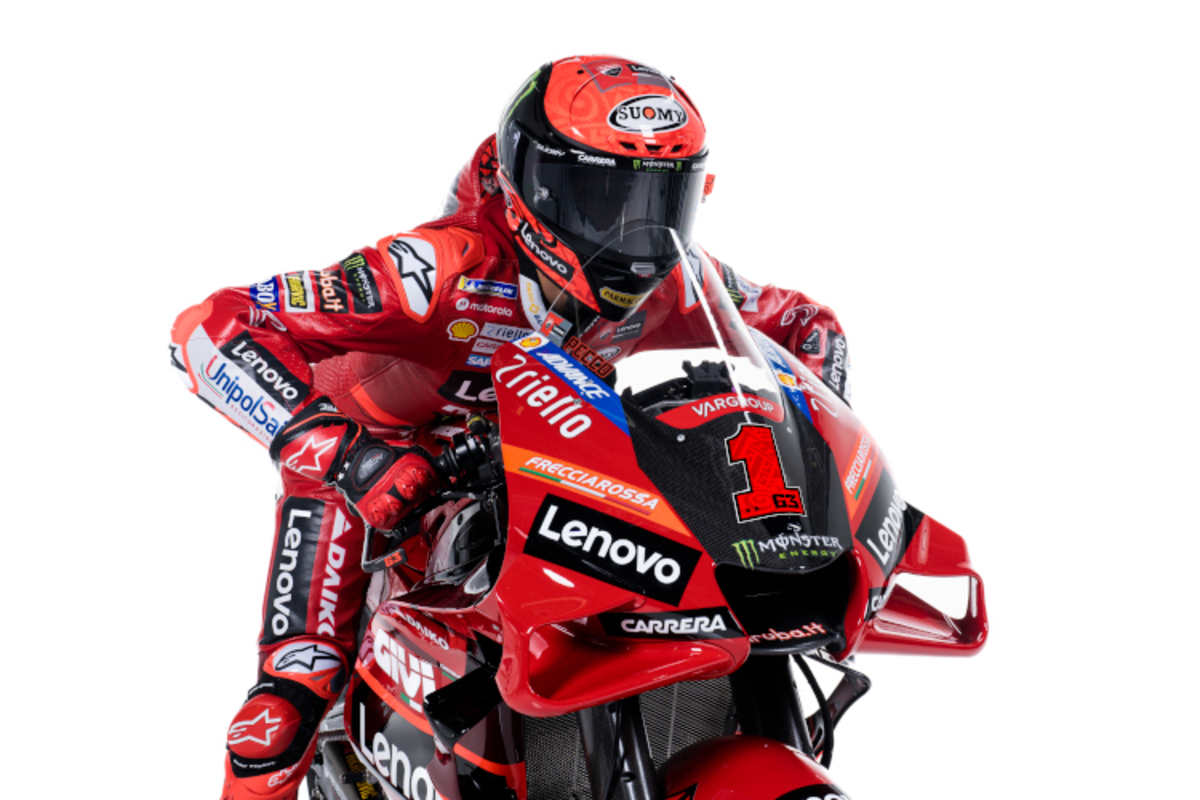 Titelverteidiger Pecco Bagnaia mit der Nummer 1