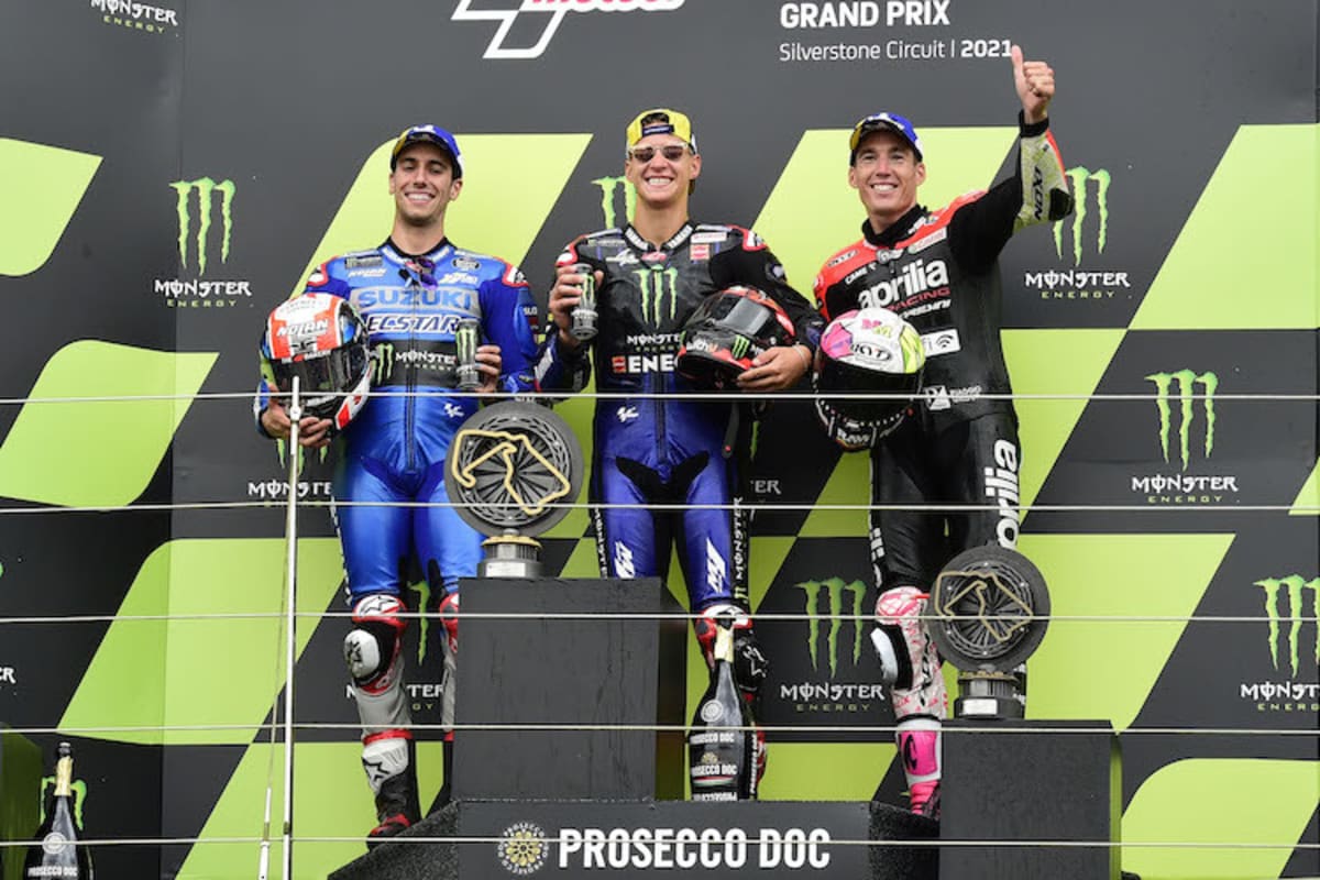 Rins, Quartararo, A. Espargaró