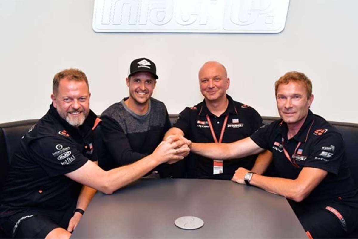 Das Dynavolt Intact-Team fährt 2019 mit Schrötter und Lüthi