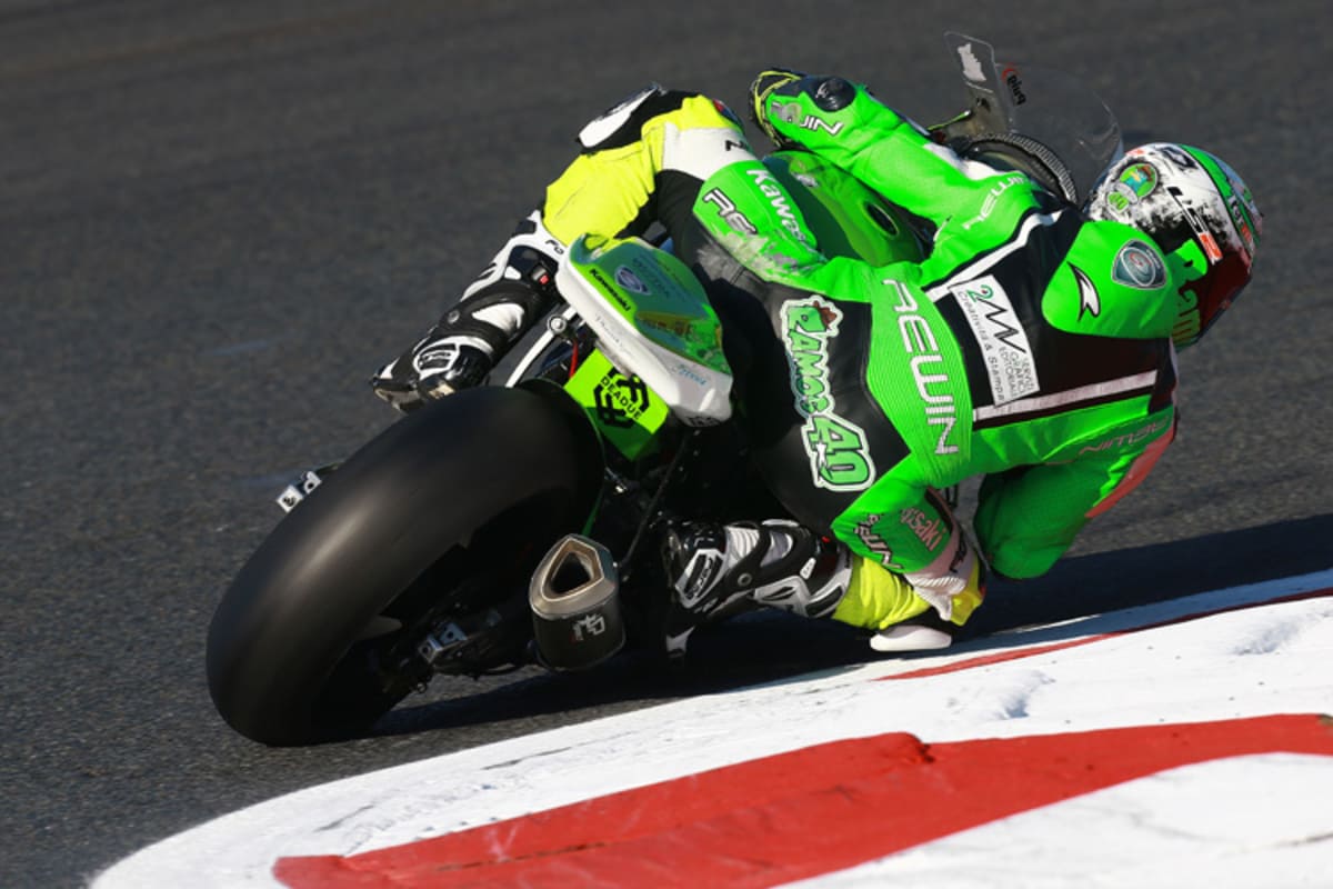 Einer von sieben Kawasaki-Piloten: Roman Ramos