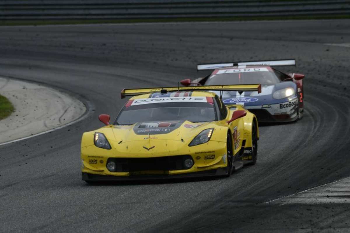 Die Corvette C7.R lag in Lime Rock lange in Front