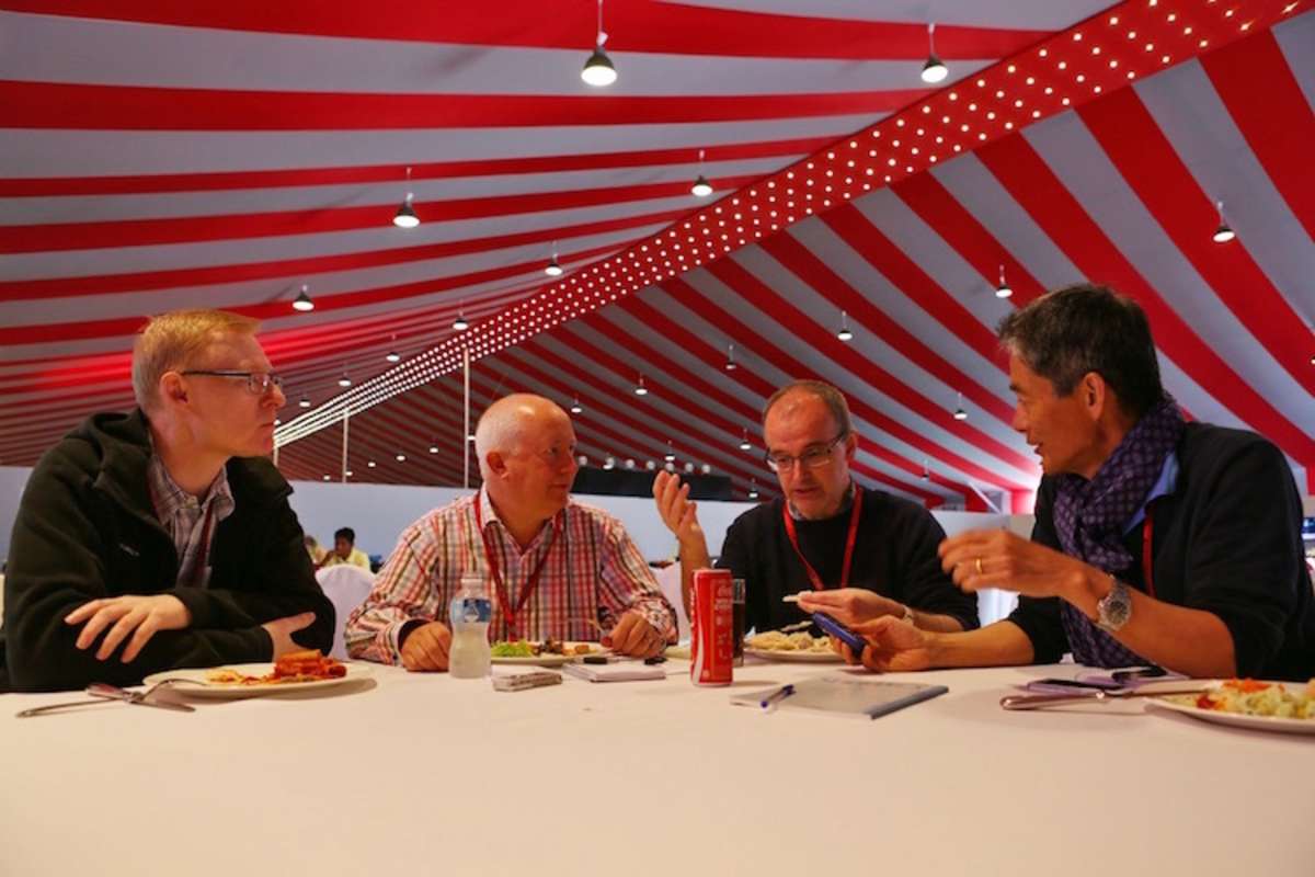 Mathias Brunner, Tony Dodgins, Luis Vasconcelos und Kunio Shibata