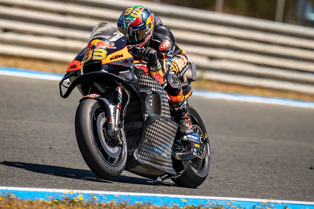 Brad Binder (KTM) beim Montag-Test in Jerez