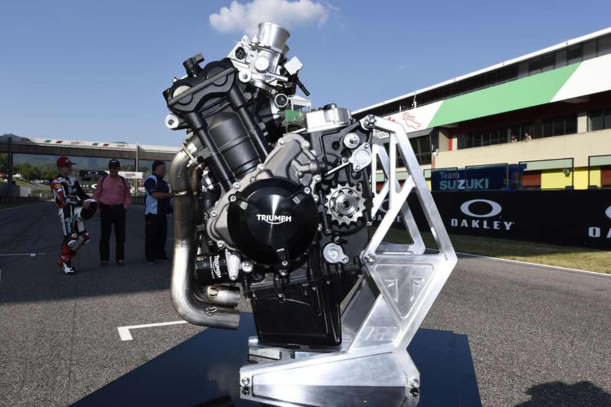 So sieht der Triumph-Rennmotor aus
