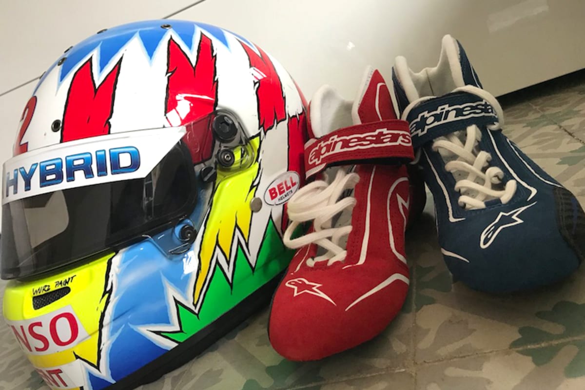 Die Rennstiefel von Alex Wurz