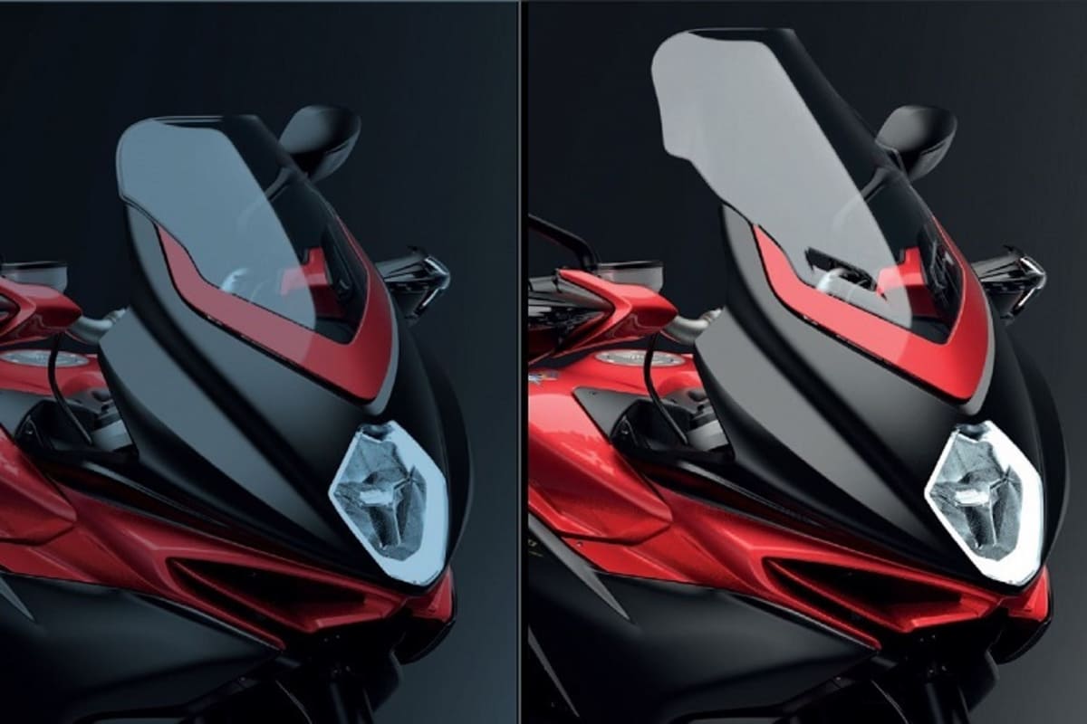 Neu und alt: Auf 2021 wird dem Fahrer dank höherer und breiterer Scheibe mehr Windschutz gegönnt