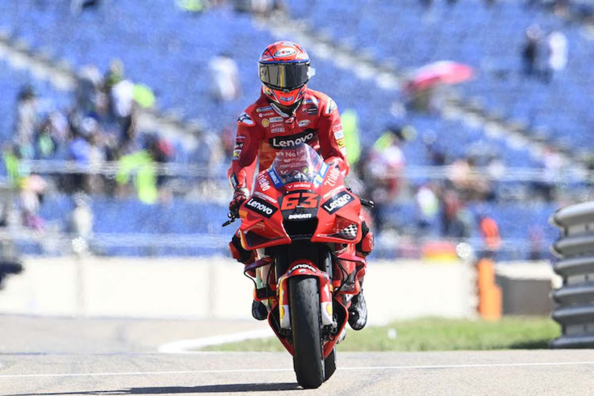 Francesco Bagnaia gewinnt das Rennen