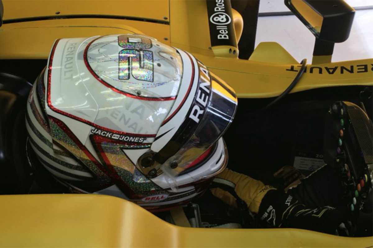 Glitzer-Elemente bei Kevin Magnussen