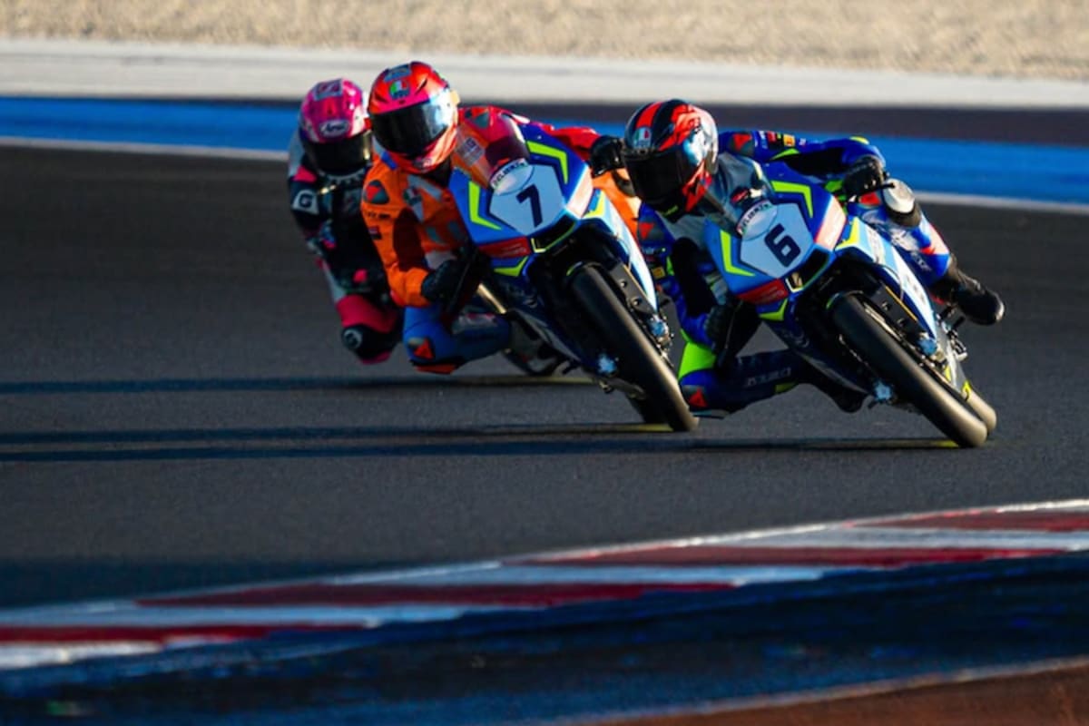 Auch auf der Rennstrecke in Misano durften die Nachwuchstalente ihre Runden drehen