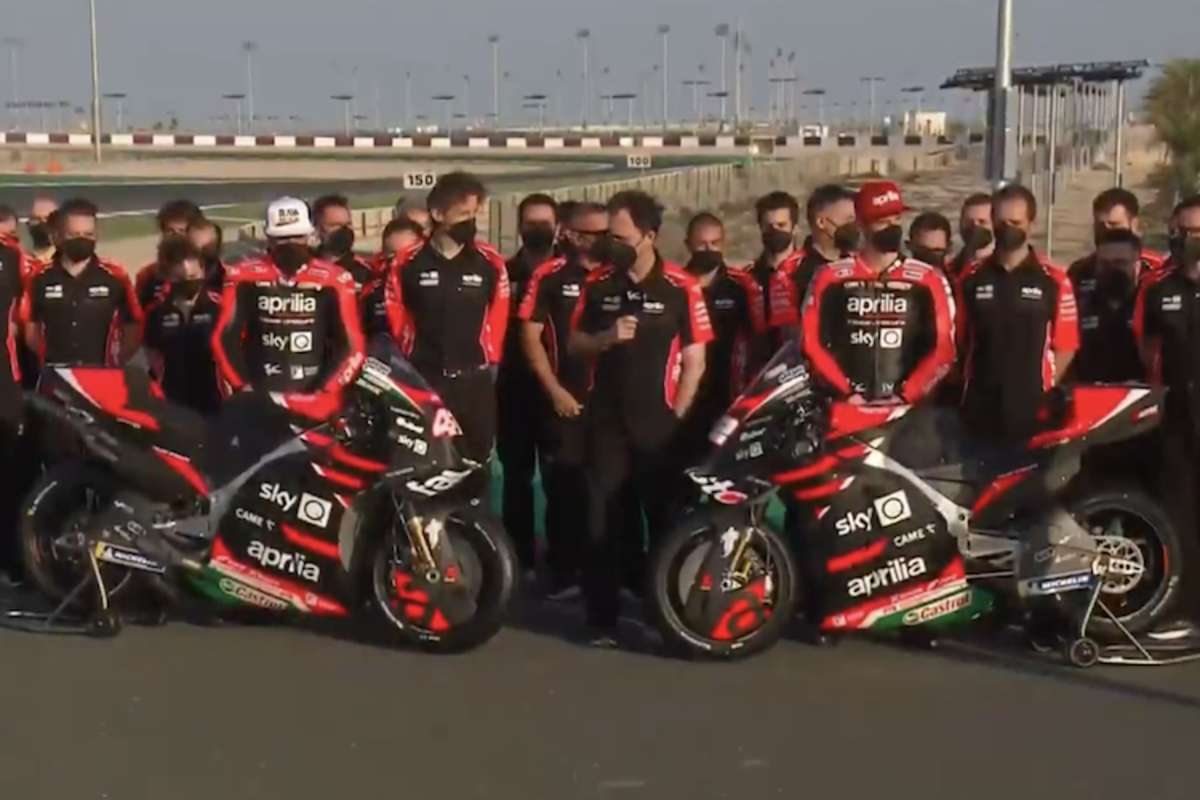 Aleix Espargaró und Lorenzo Savadori enthüllten die neue RS-GP