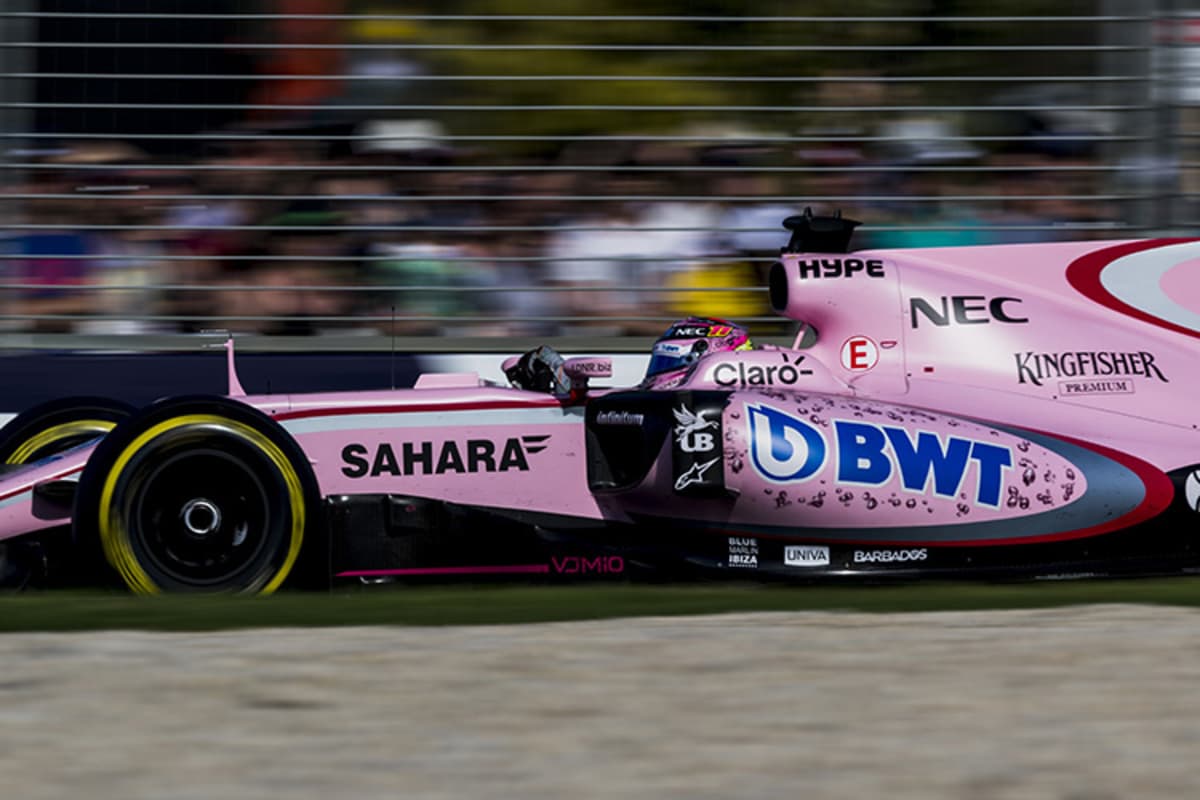 Force India wirbt für Kingfisher-Bier