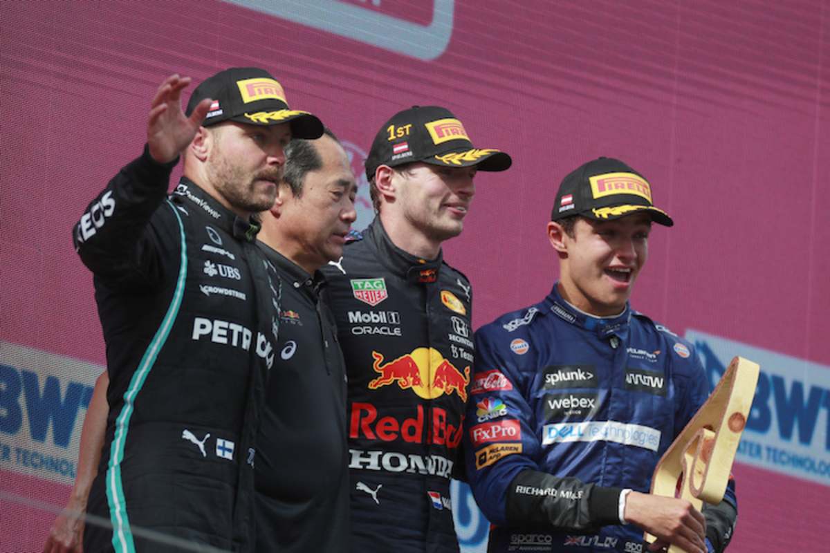 Vettel, Verstappen, Norris