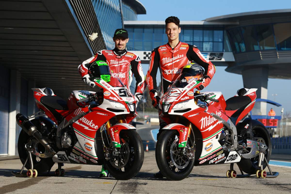 Aprilia stellt Eugene Laverty und Lorenzo Savadori reinrassige Werksmaschinen