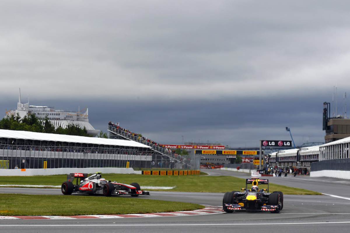 Sebastian Vettel vor Jenson Button in Montreal 2011
