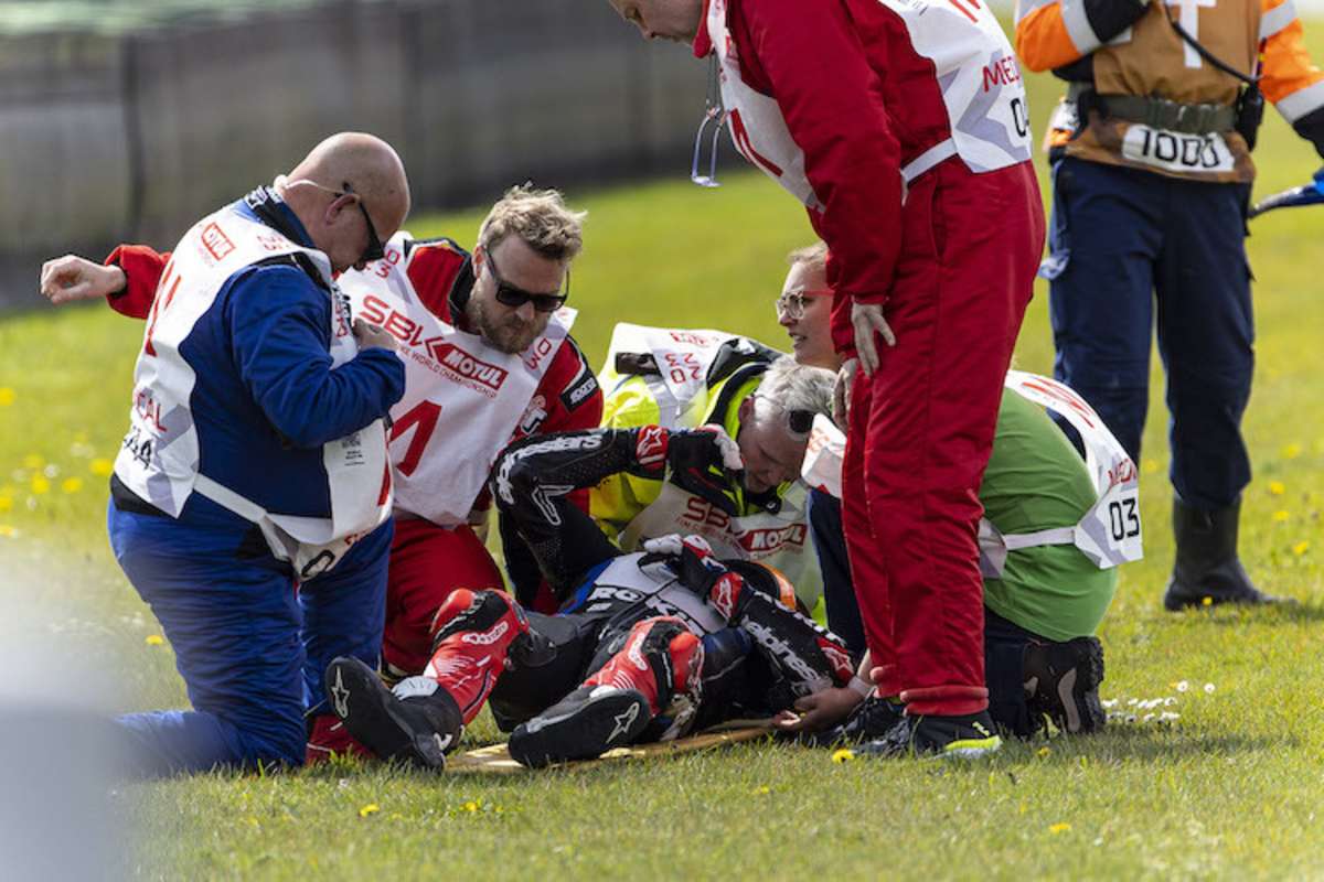 Sturz von Michael van der Mark in Assen