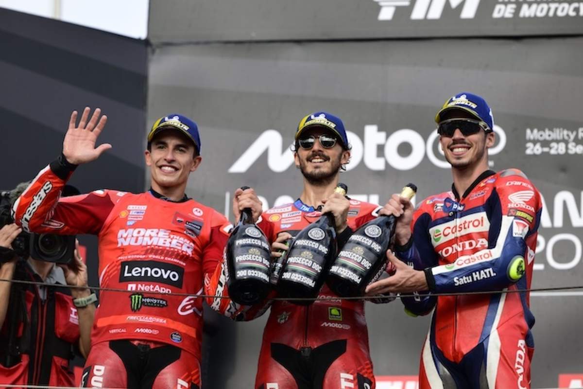 Marc Márquez, Pecco Bagnaia, Joan Mir