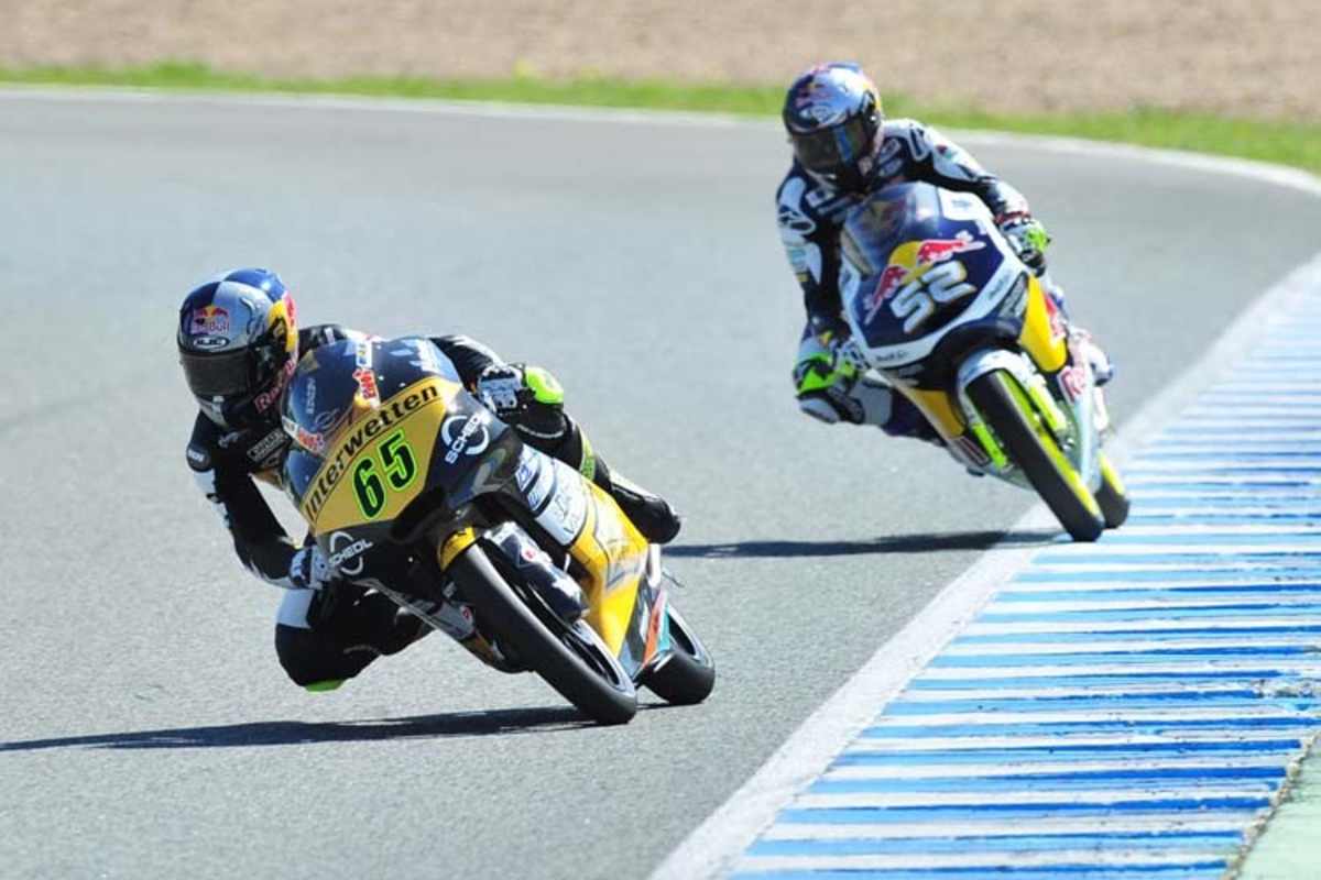 Philipp Öttl (Kalex-KTM) vor Husqvarna-Star Danny Kent