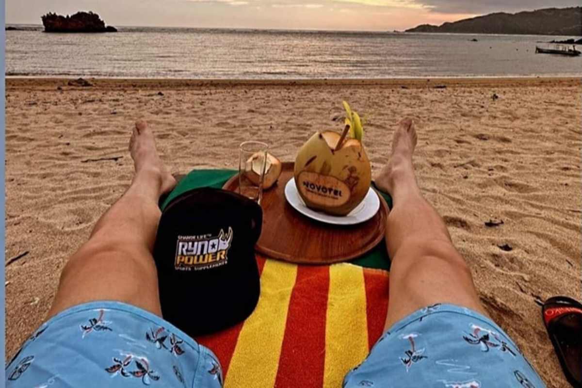 Schrötter am Strand