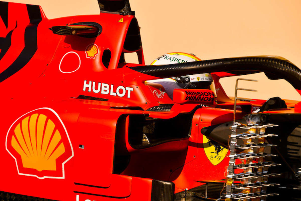 Auch Sebastian Vettel rückte mit Messgittern aus