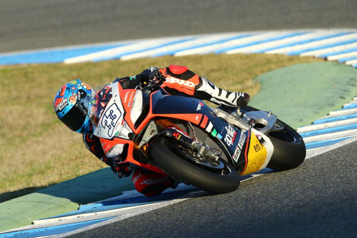 Marco Melandri fährt für das Aprilia-Werksteam