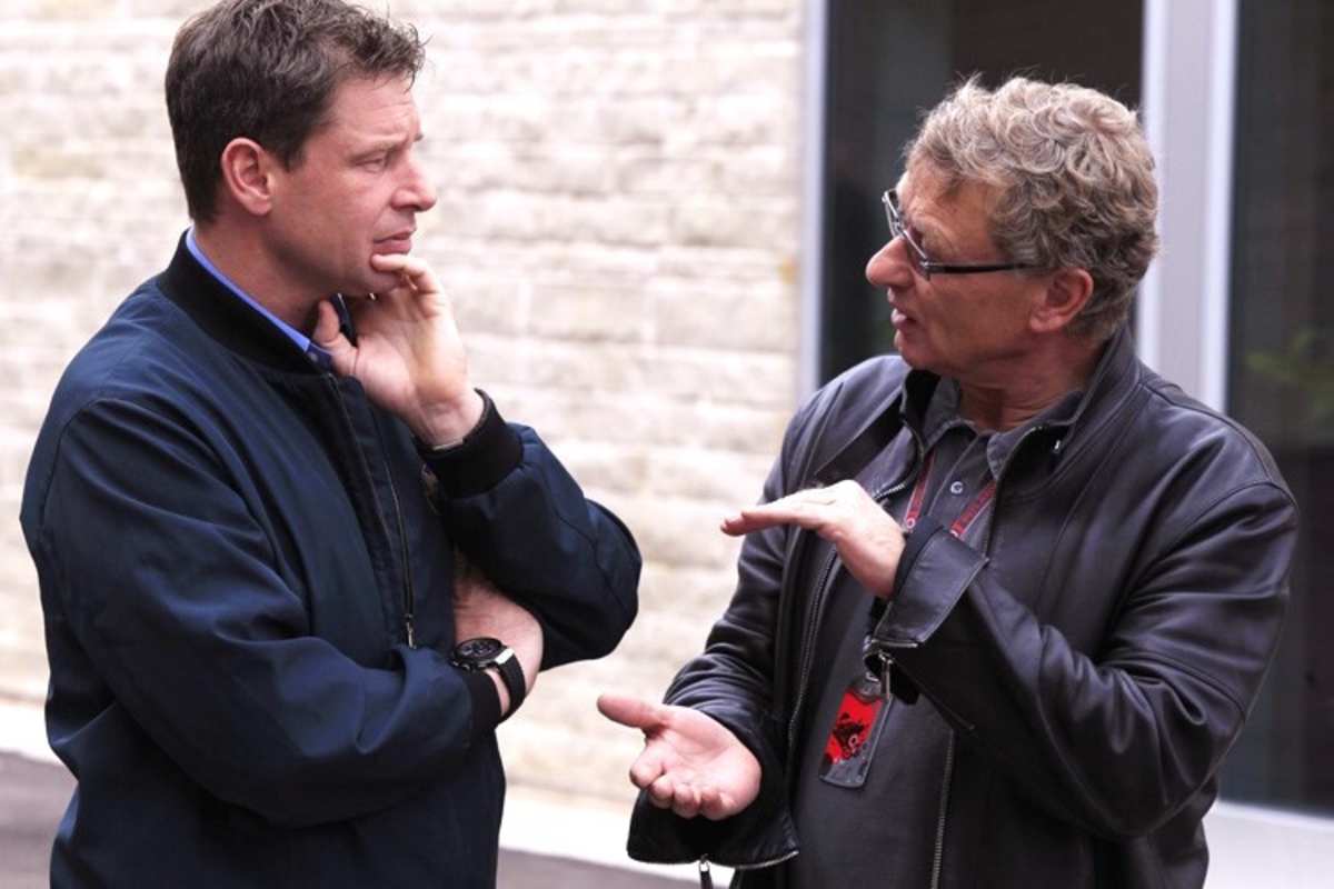 Hermann Tilke (rechts) mit Safety-Car-Fahrer Bernd Mayländer