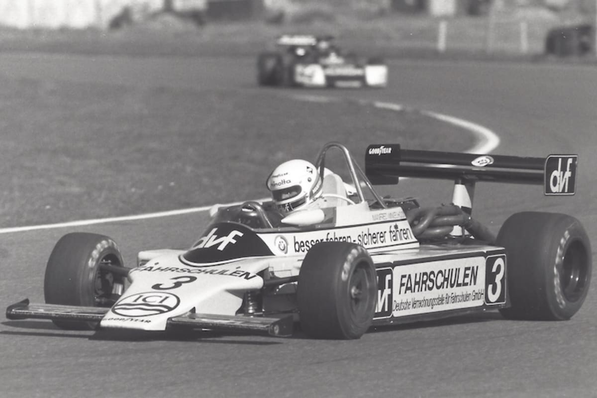 Formel 2-EM 1980: Winkelhock im March-BMW beim F2-EM-Lauf in Hockenheim