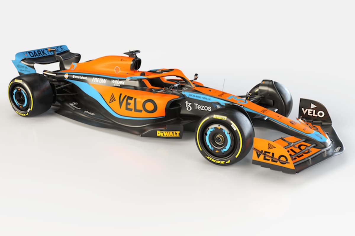 Auch der MCL36 glänzt vorwiegend im beliebten Papaya-Farbton