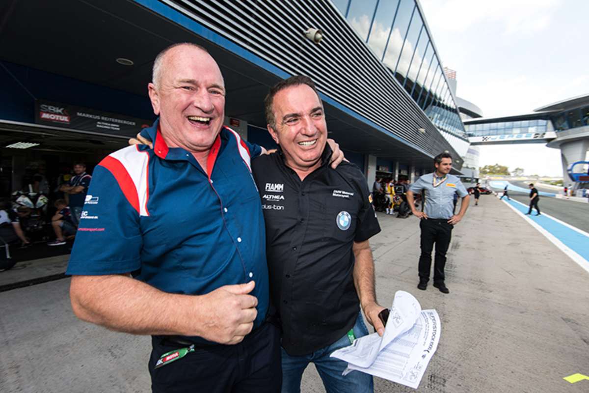 Der ehemalige BMW-Rennchef Berti Hauser (li.)