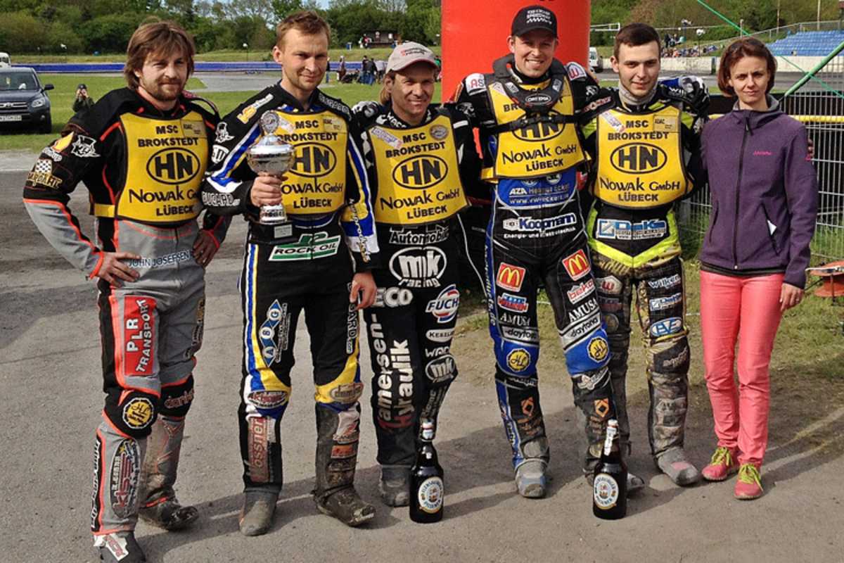 Das siegreiche Quintett aus Brokstedt