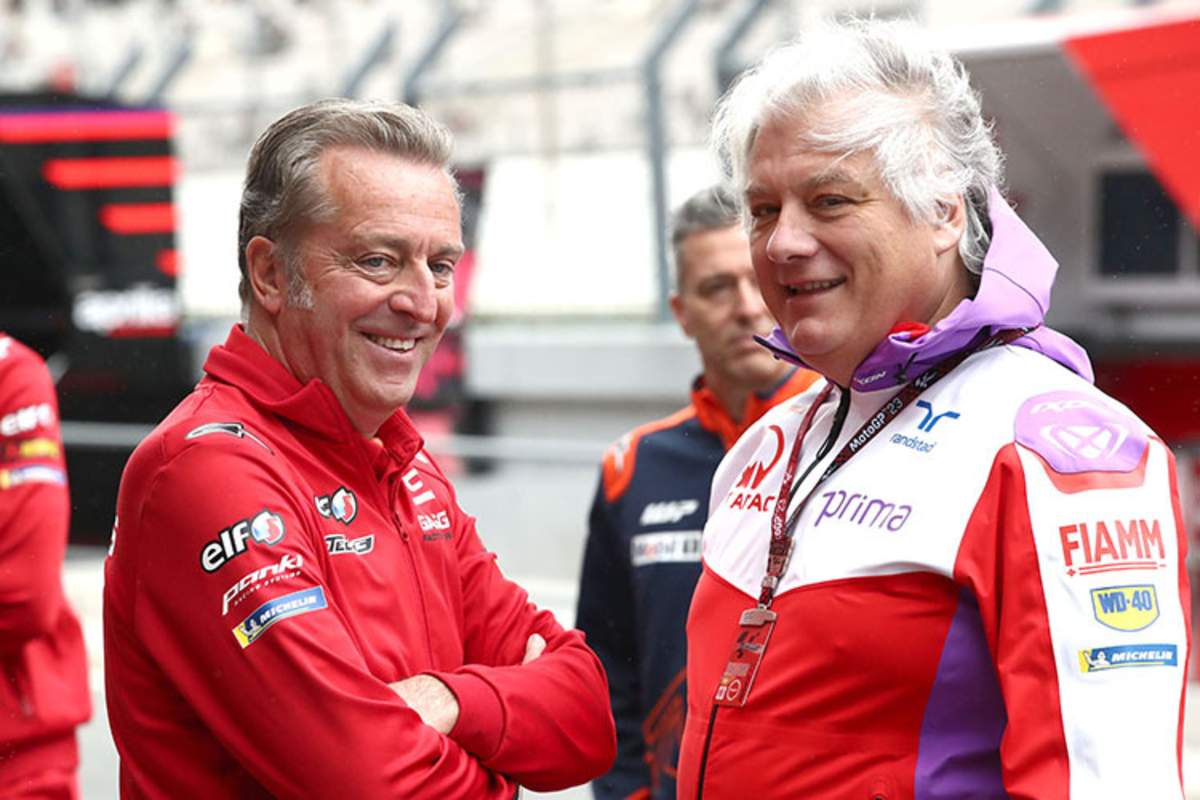 Hervé Poncharal (li.) mit Pramac-Teambesitzer Paolo Campinoti