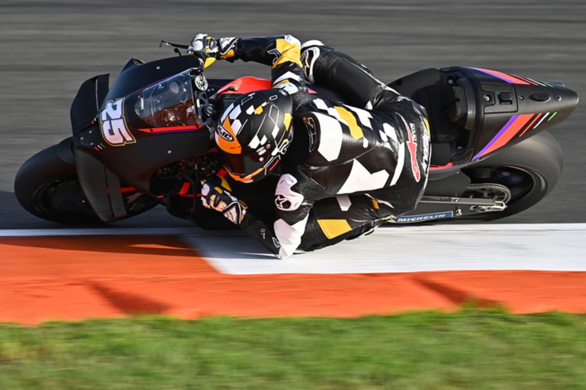 Raul Fernández beim Aprilia-Debüt