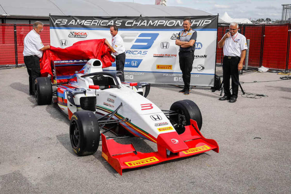 Für die USA vorgesehenes Formel-3-Auto mit Halo