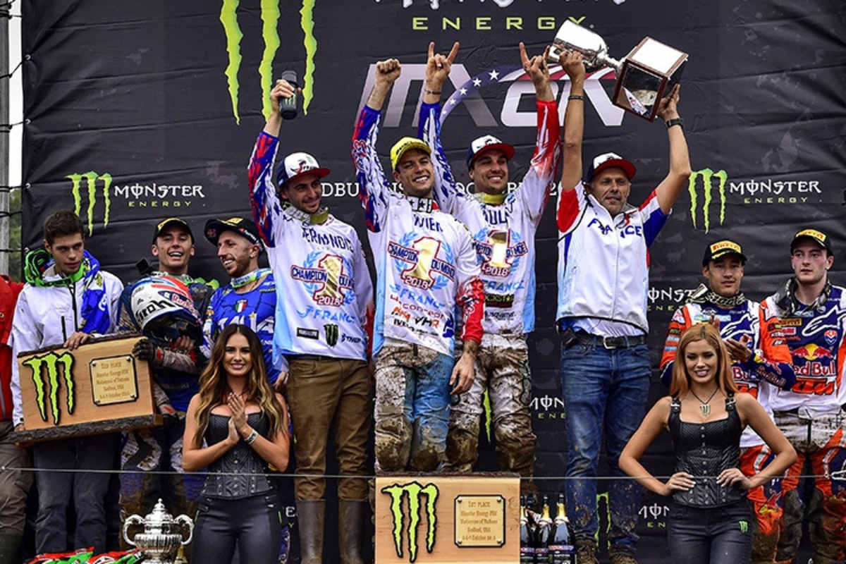 Die Sieger auf dem Podium