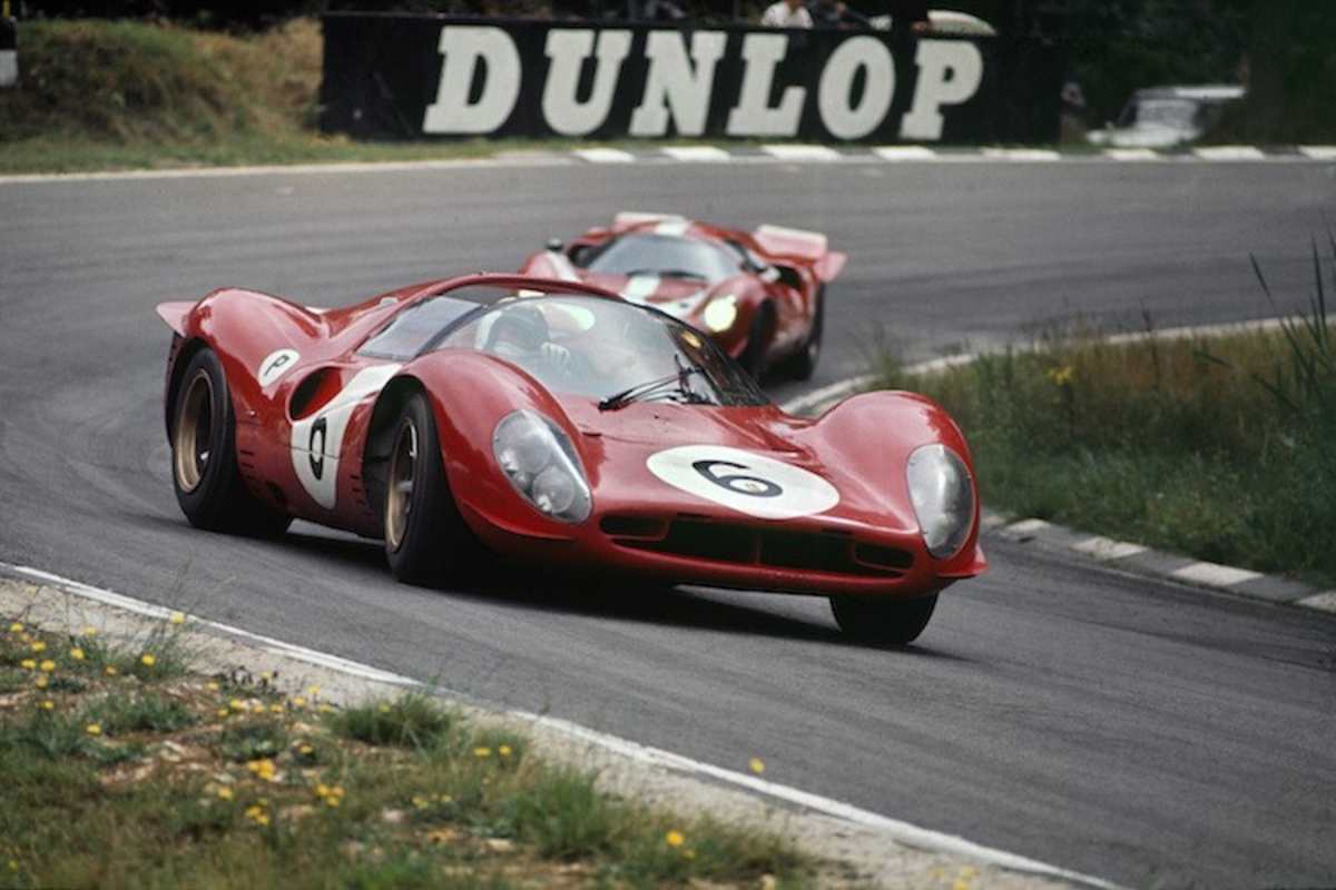 Jackie Stewart 1967 als Ferrari-Pilot