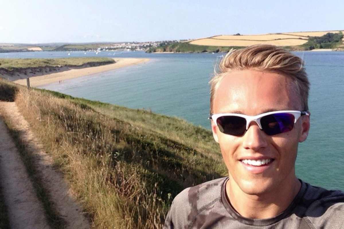 Max Chilton an der südenglischen Küste