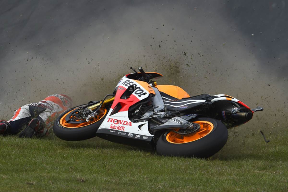 Marc Márquez ging seltener als 2013 zu Boden