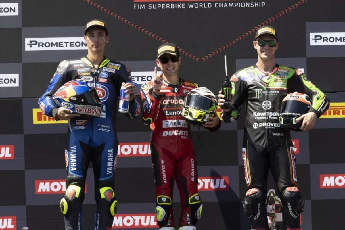 1. Rennen - Toprak Razgatlioglu, Álvaro Bautista & Jonathan Rea